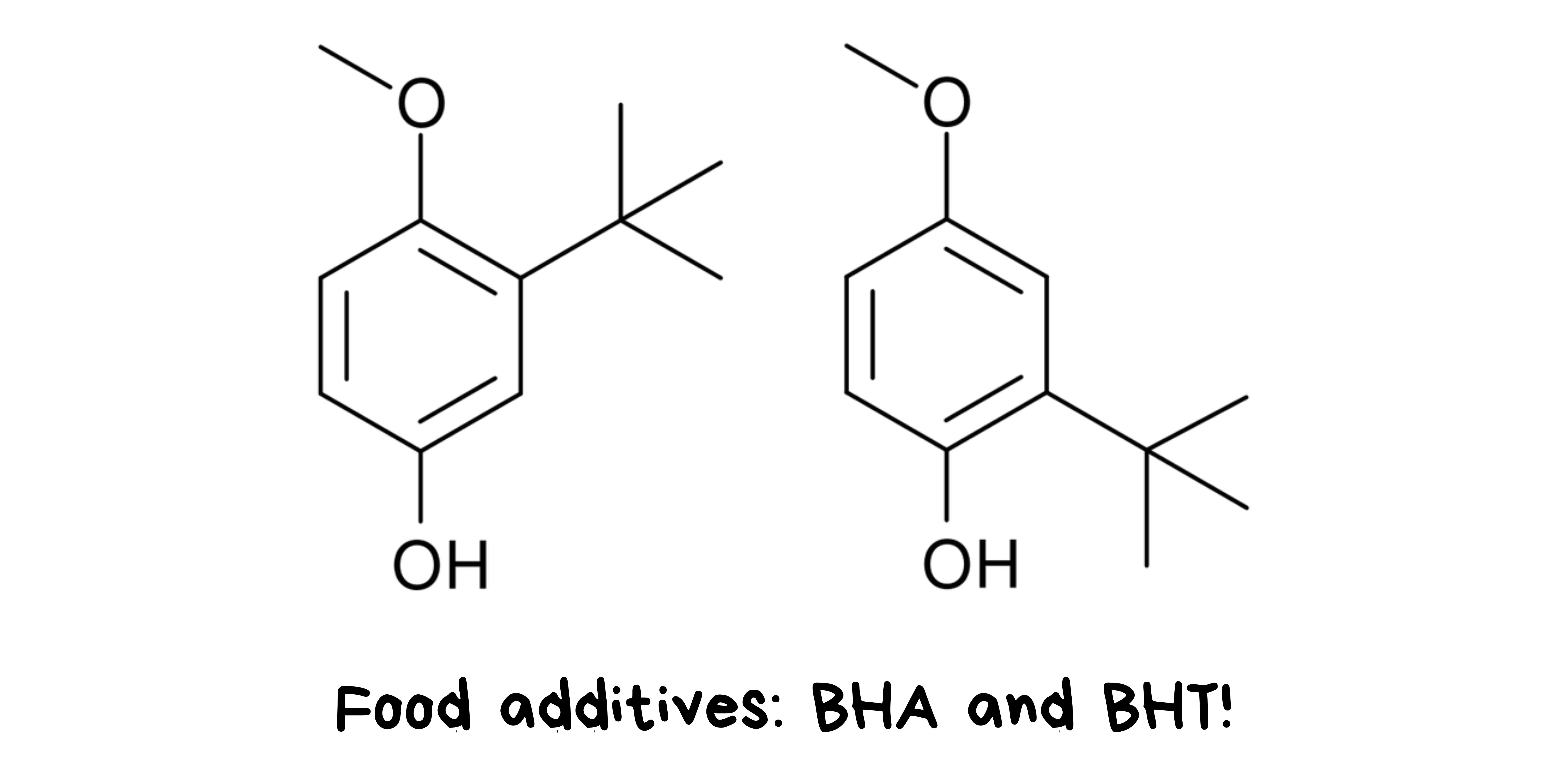 Food additives BHA (Butylated Hydroxyanisole) and BHT (Butylated Hydroxytoluene)!+effects of food additives