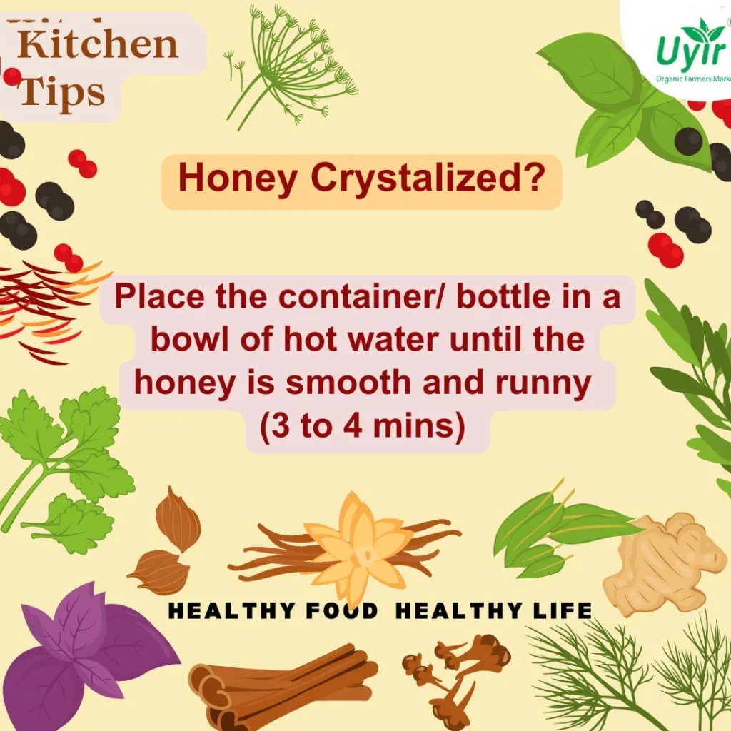 Tips to revive crystalized honey